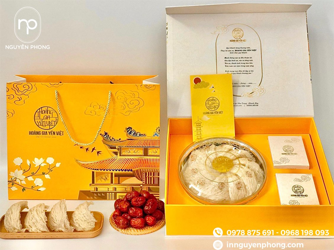 In hộp cứng đựng trà